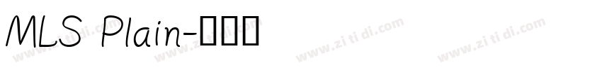 MLS Plain字体转换